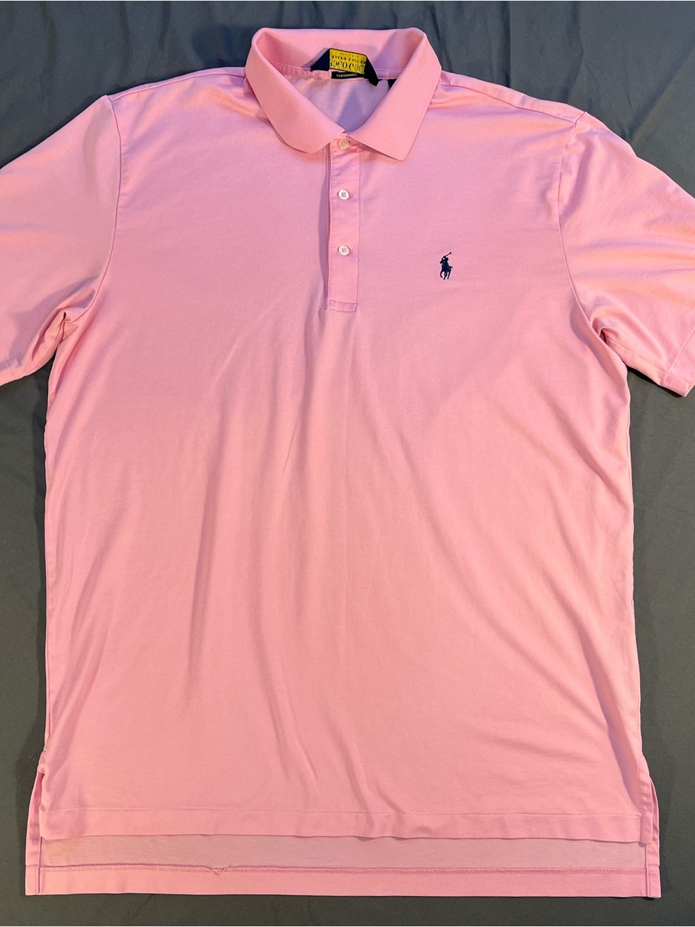 Polo by Ralph Lauren Light Pink Polo with Navy Logo